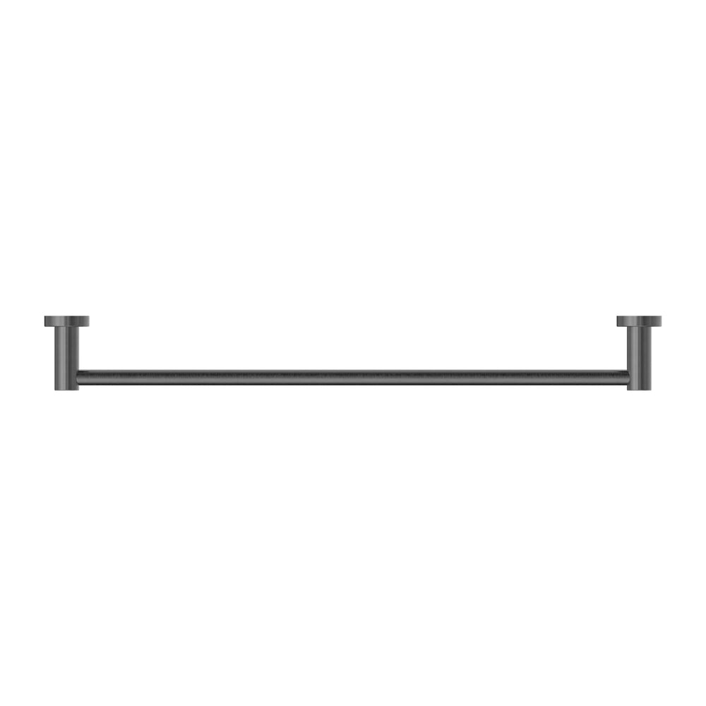 NERO MECCA SINGLE NON-HEATED TOWEL RAIL GUN METAL (AVAILABLE IN 600MM AND 800MM)