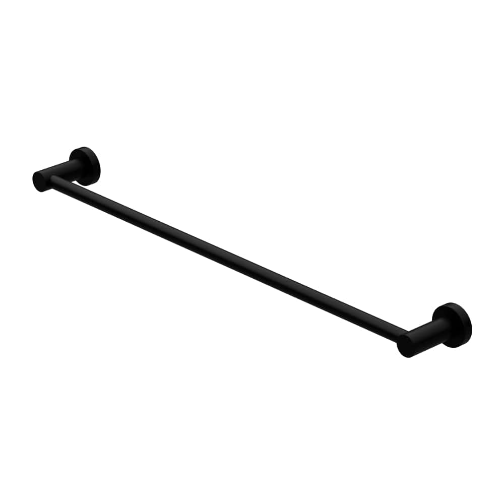 NERO MECCA SINGLE NON-HEATED TOWEL RAIL MATTE BLACK (AVAILABLE IN 600MM AND 800MM)