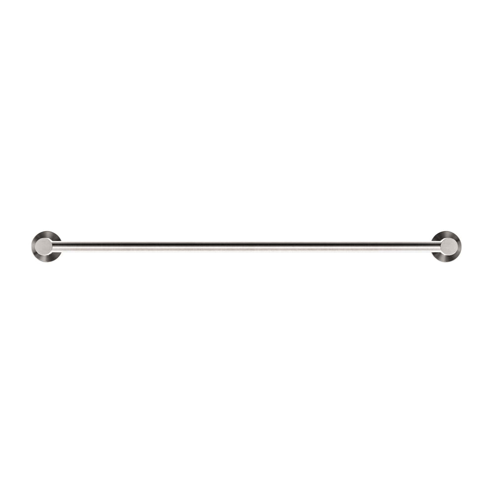NERO MECCA DOUBLE NON-HEATED TOWEL RAIL BRUSHED NICKEL (AVAILABLE IN 600MM AND 800MM)