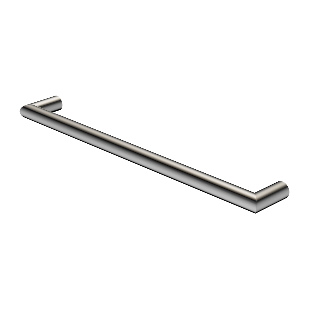 NERO MECCA SINGLE HEATED TOWEL RAIL CHROME 632MM