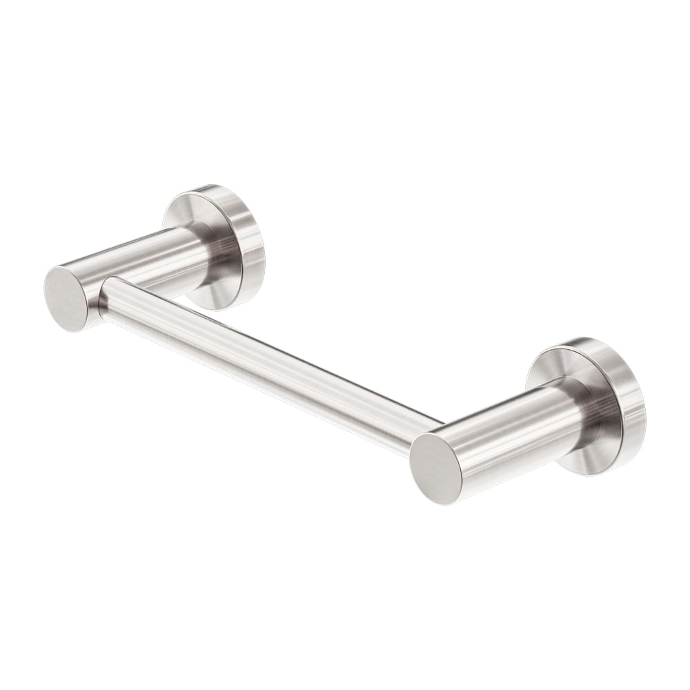 NERO MECCA NON-HEATED HAND TOWEL RAIL 230MM BRUSHED NICKEL