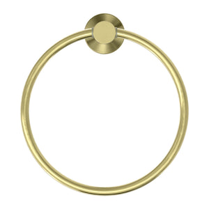 NERO MECCA HAND TOWEL RING BRUSHED GOLD