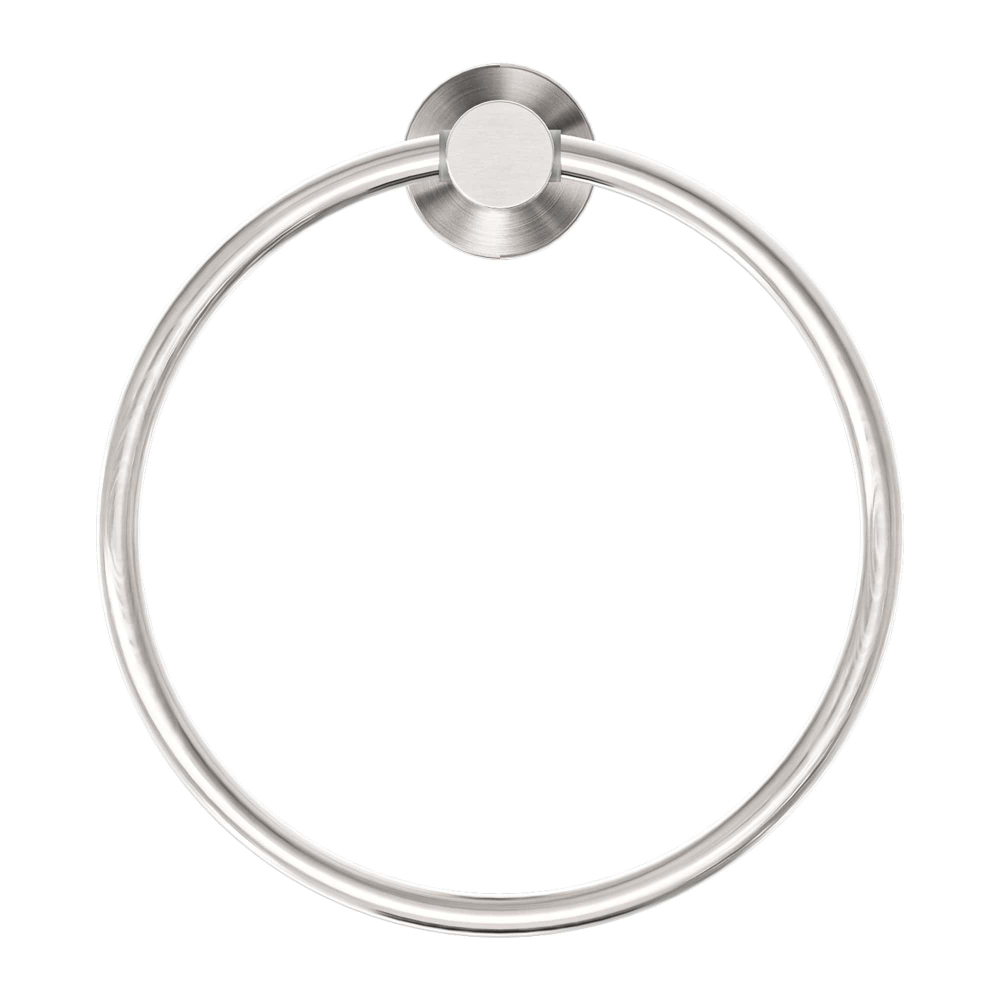 NERO MECCA HAND TOWEL RING BRUSHED NICKEL