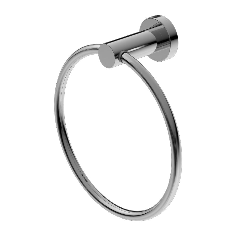 NERO MECCA HAND TOWEL RING CHROME