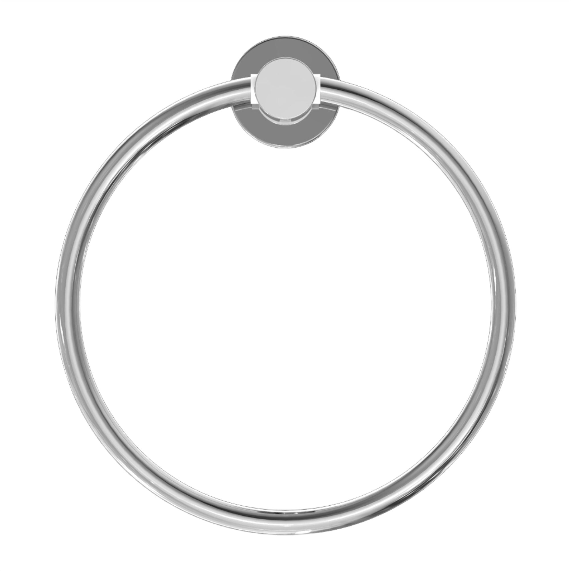 NERO MECCA HAND TOWEL RING CHROME