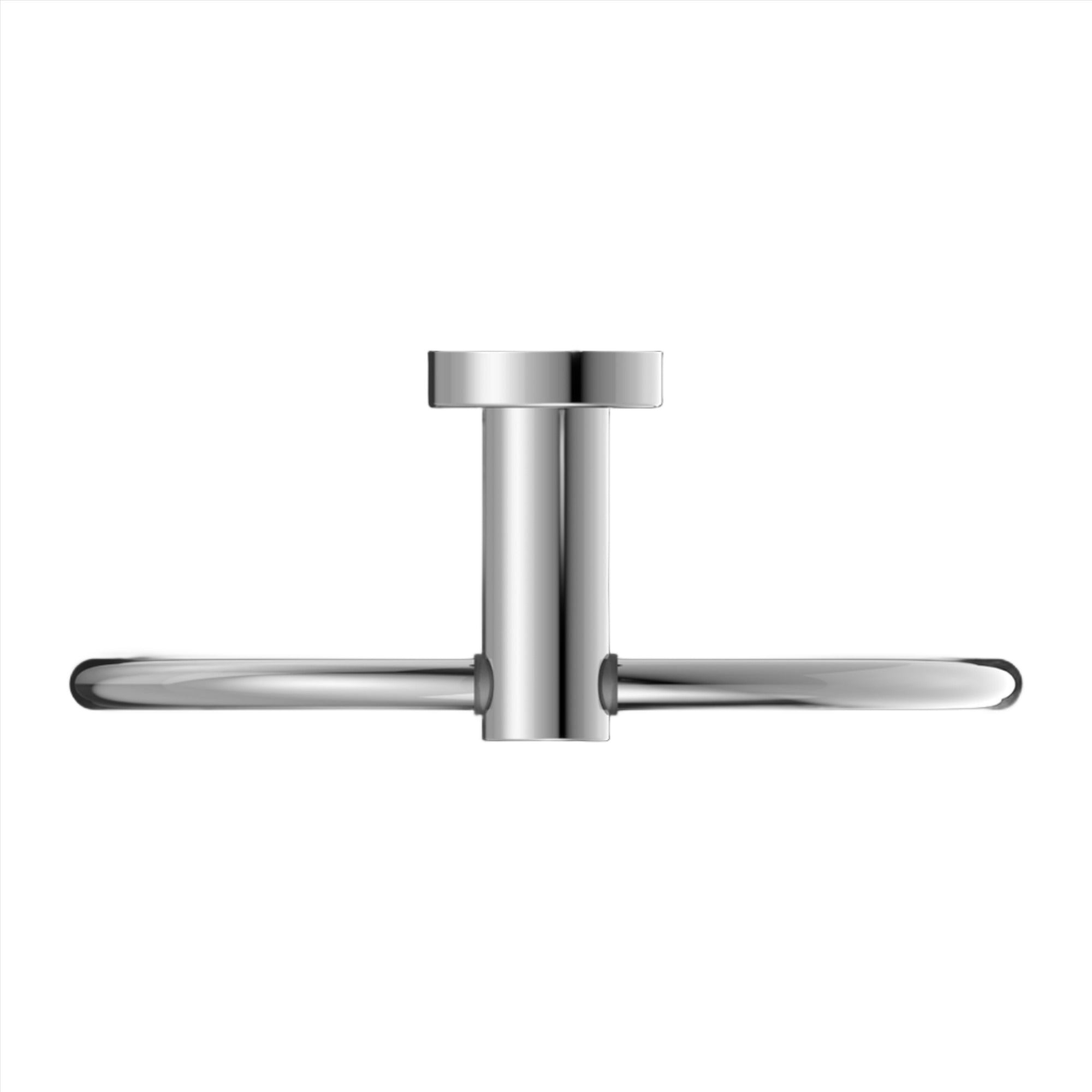 NERO MECCA HAND TOWEL RING CHROME