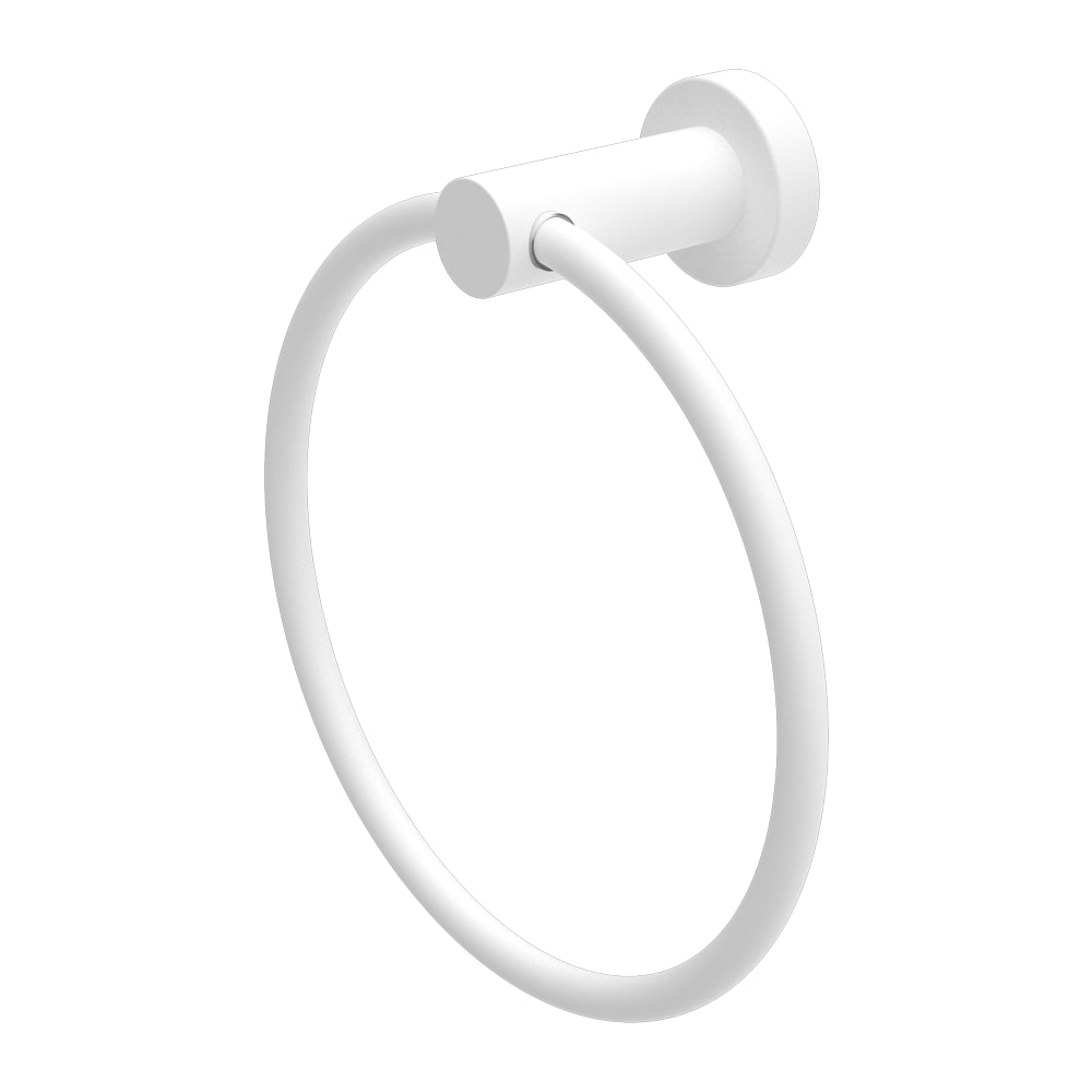 NERO MECCA HAND TOWEL RING MATTE WHITE