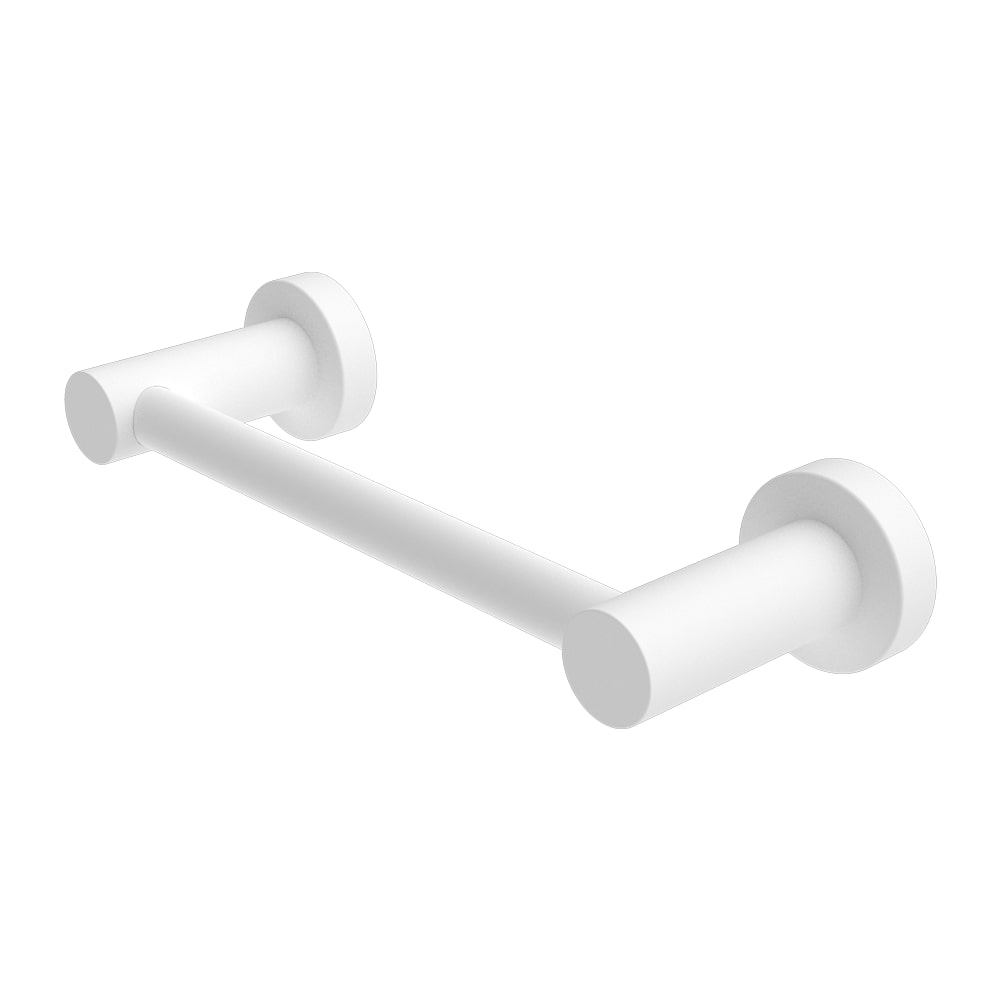 NERO MECCA NON-HEATED HAND TOWEL RAIL 230MM MATTE WHITE