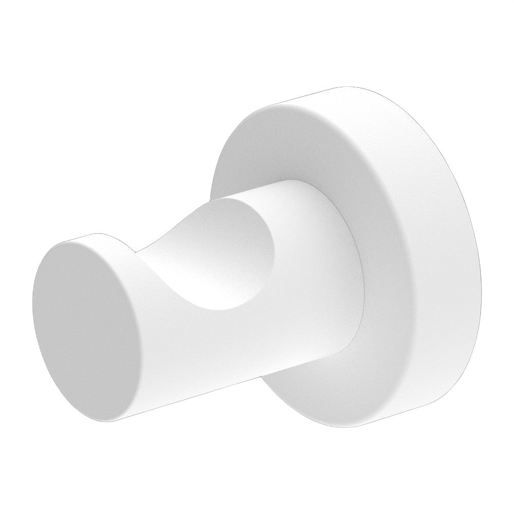 NERO MECCA ROBE HOOK MATTE WHITE