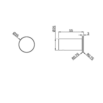 NERO MECCA ROBE HOOK SLIM BRUSHED NICKEL