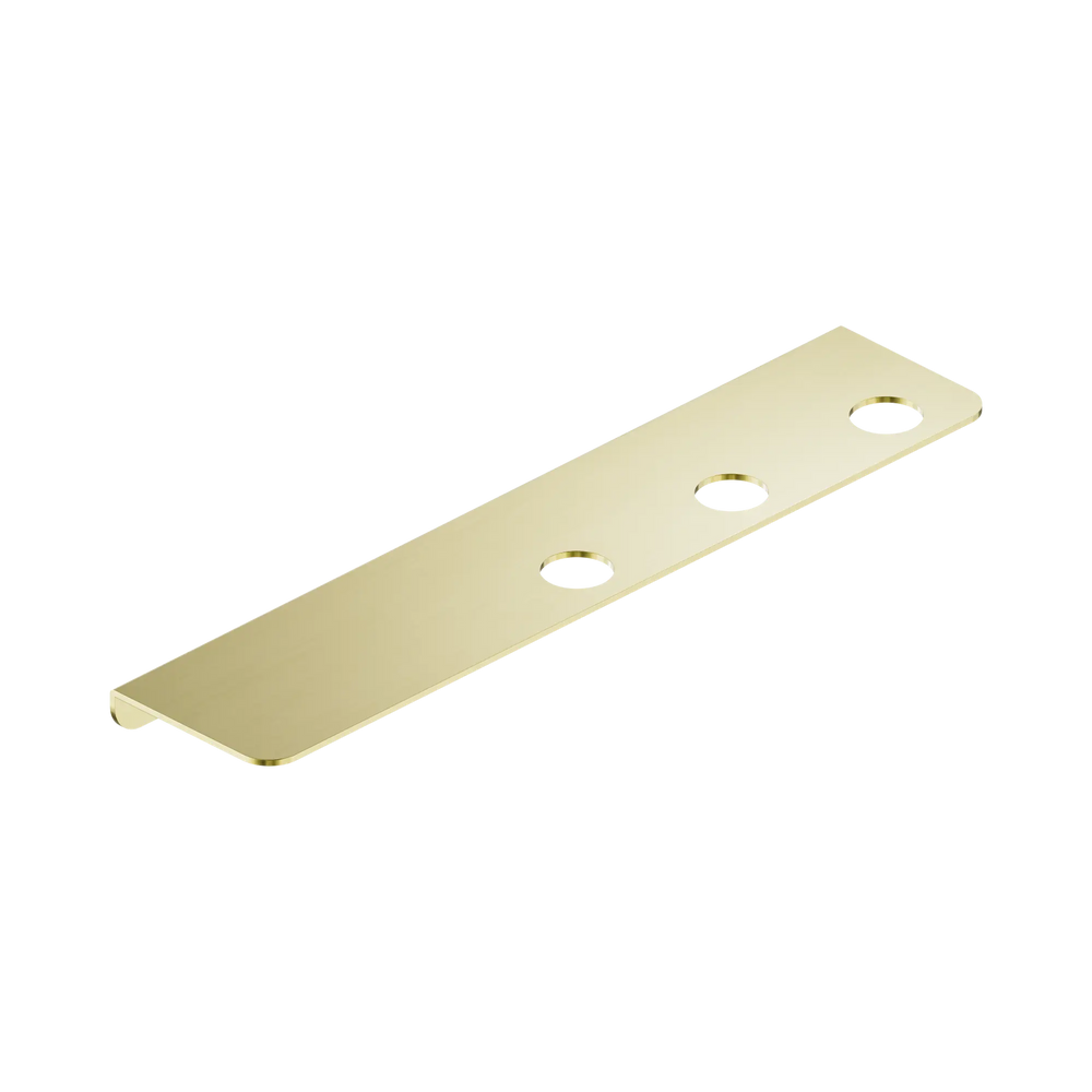 Nero Mecca Triple Soap Bottle Holder With Shelf Brushed Gold