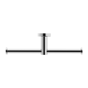 NERO MECCA DOUBLE TOILET ROLL HOLDER CHROME