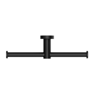 NERO MECCA DOUBLE TOILET ROLL HOLDER MATTE BLACK