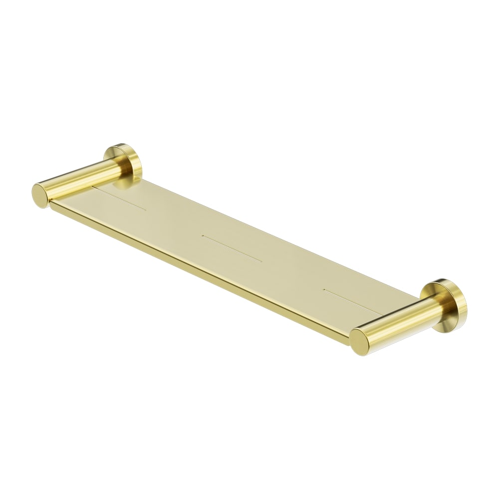 NERO MECCA METAL SHOWER SHELF BRUSHED GOLD