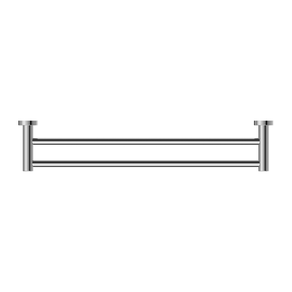 NERO CLASSIC NON-HEATED DOUBLE TOWEL RAIL CHROME (AVAILABLE IN 600MM AND 800MM)
