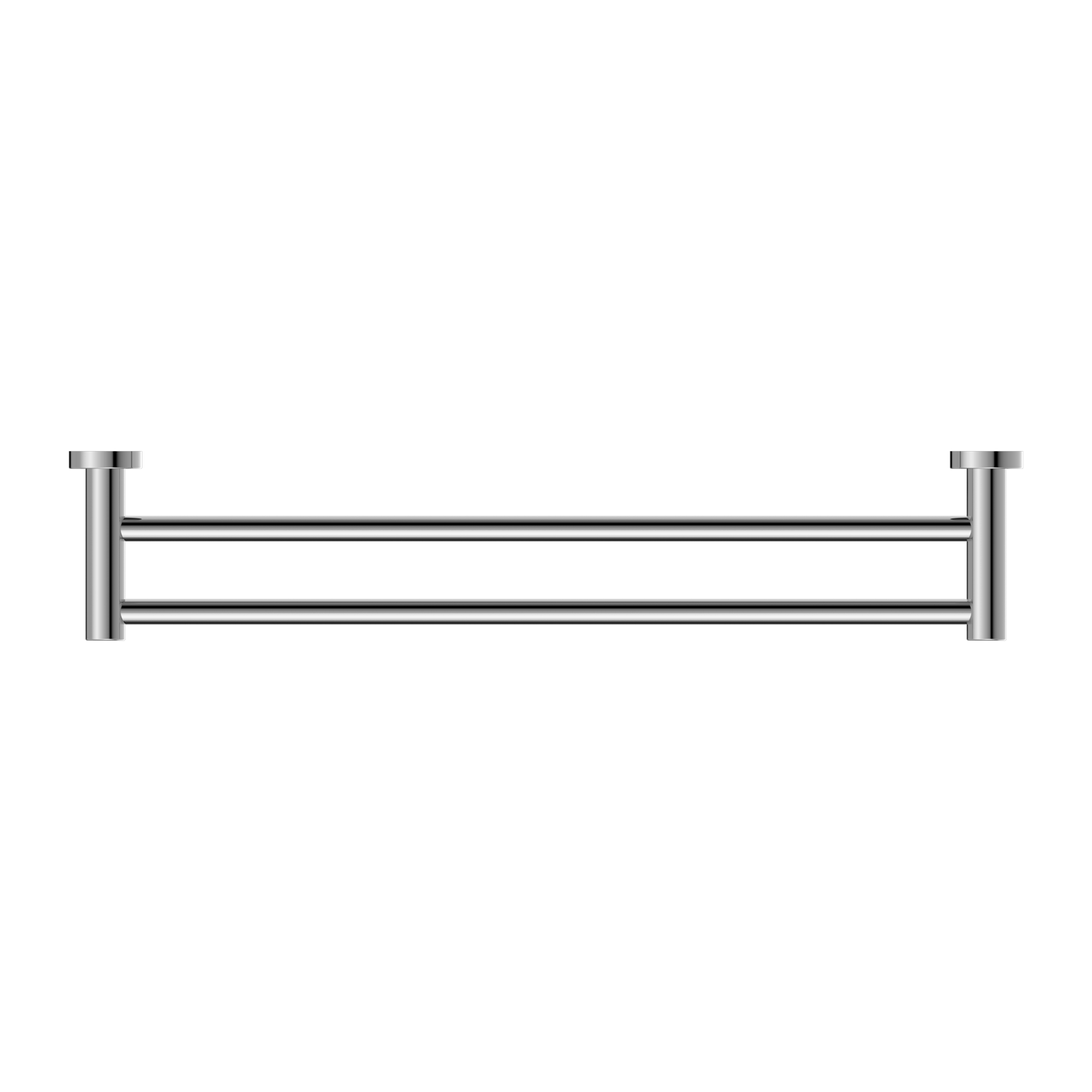 NERO CLASSIC NON-HEATED DOUBLE TOWEL RAIL CHROME (AVAILABLE IN 600MM AND 800MM)
