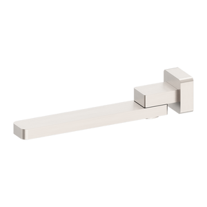 NERO CELIA SWIVEL BATH SPOUT 259MM BRUSHED NICKEL