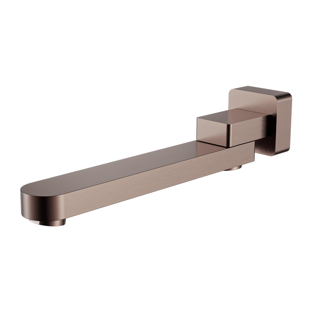 NERO BIANCA SWIVEL BATH SPOUT 253MM BRUSHED BRONZE