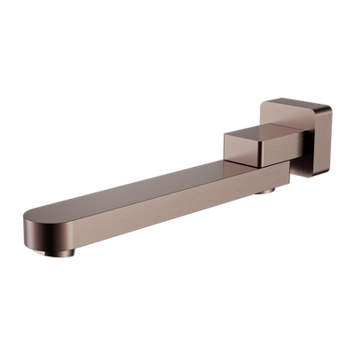 NERO BIANCA SWIVEL BATH SPOUT 253MM BRUSHED BRONZE
