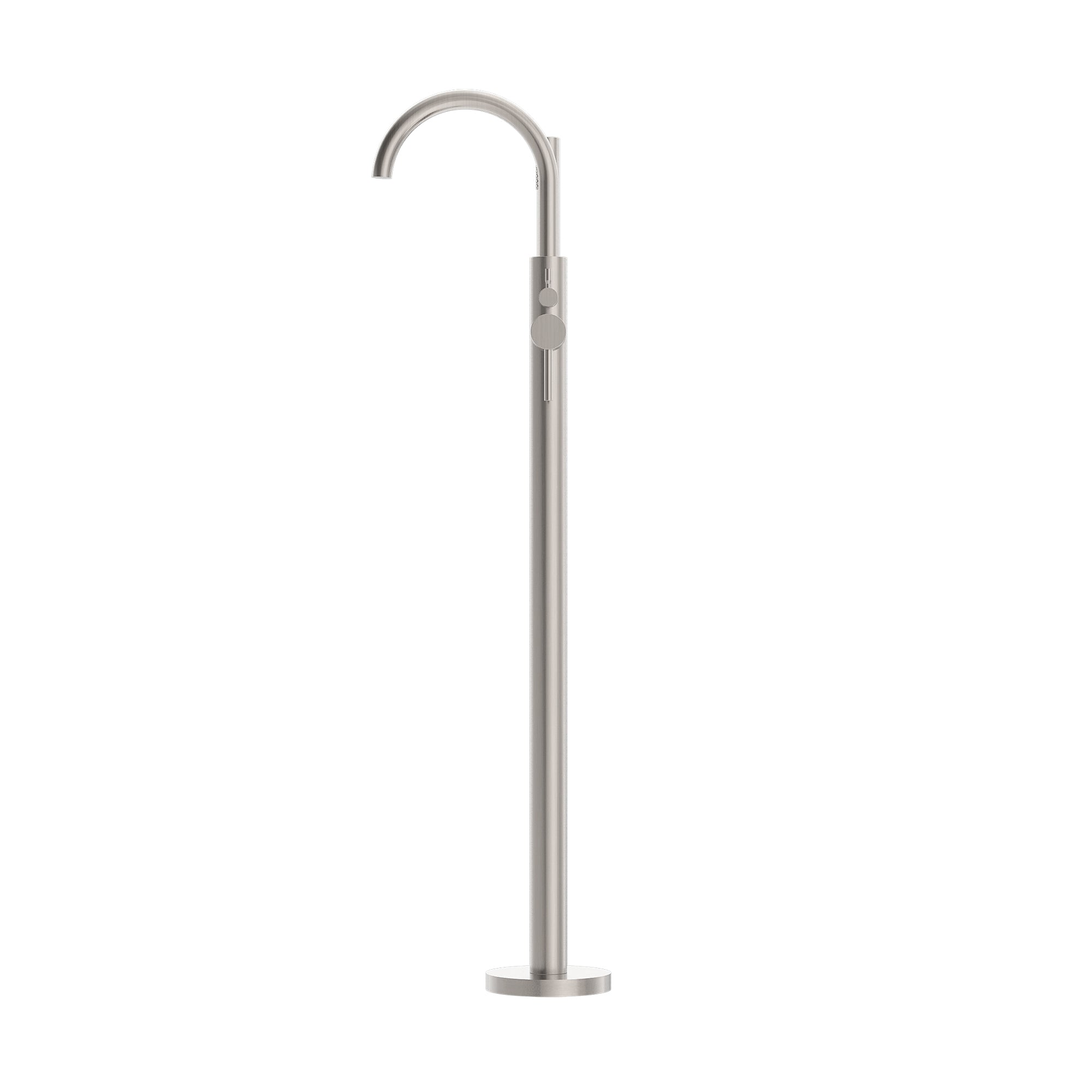 NERO MECCA FREESTANDING MIXER WITH HAND SHOWER BRUSHED NICKEL