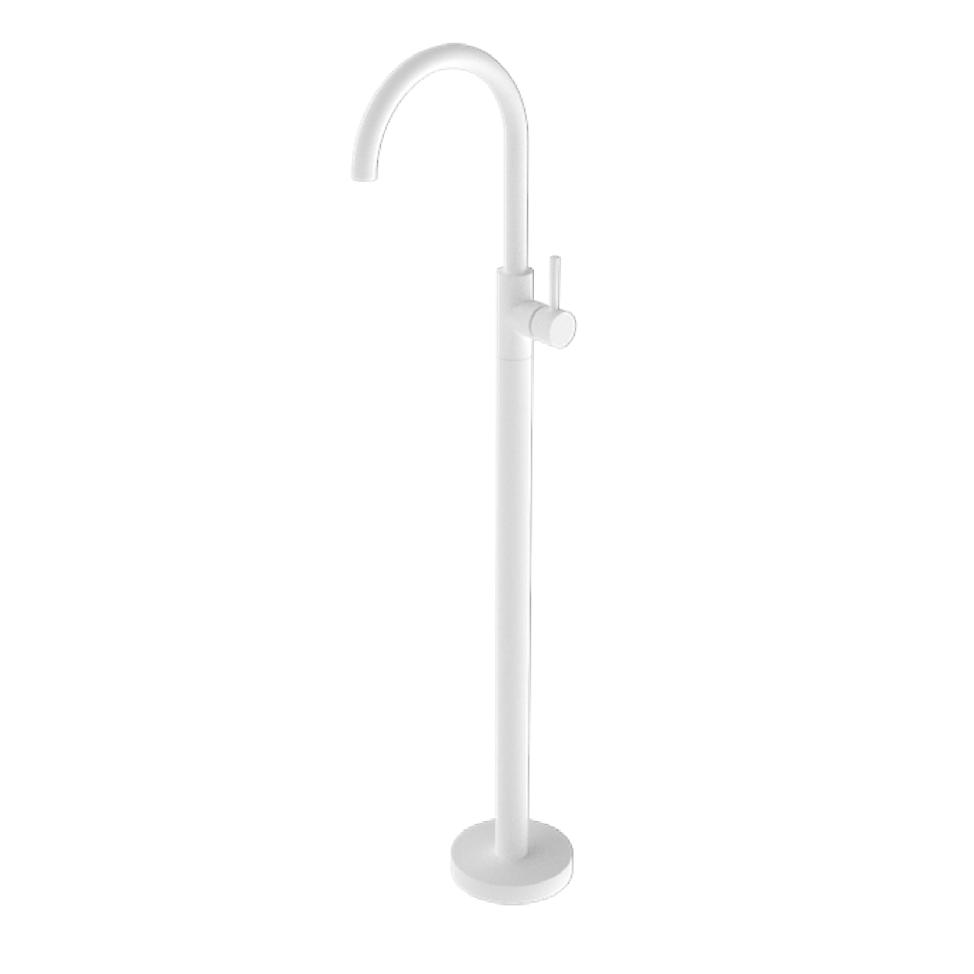 NERO MECCA FREESTANDING BATH MIXER MATTE WHITE