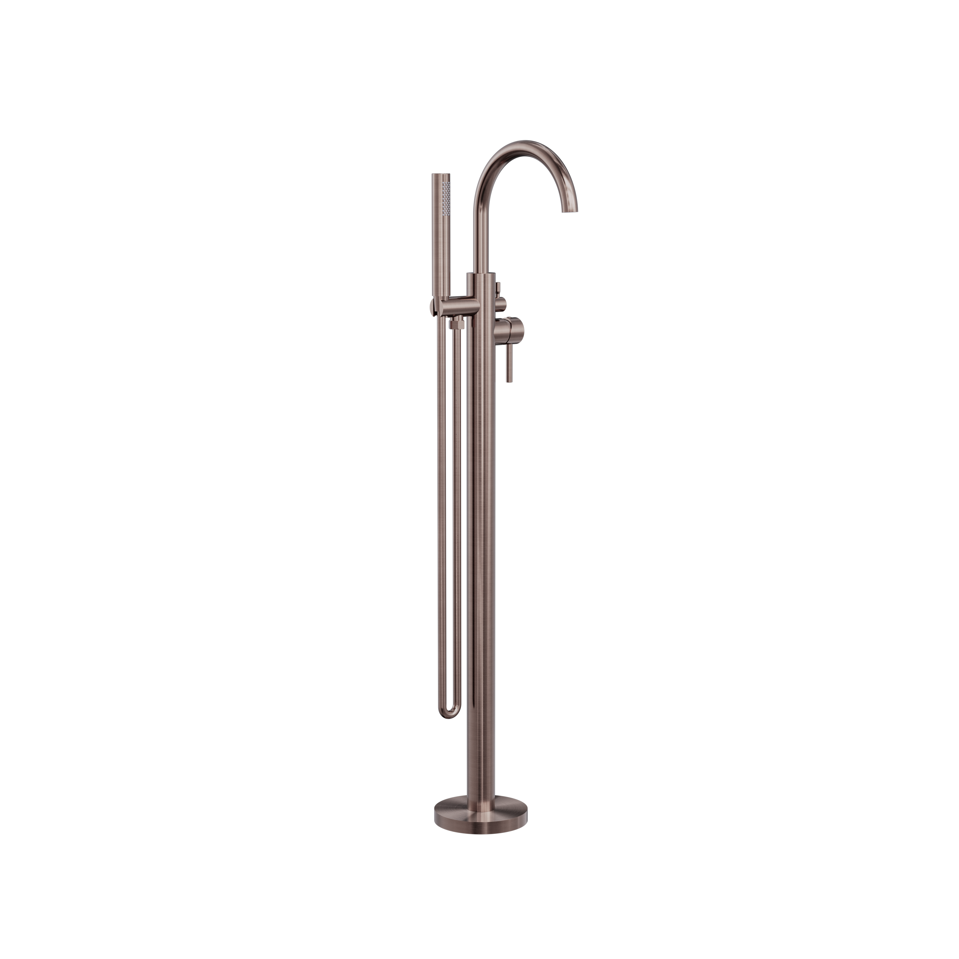 NERO MECCA FREESTANDING MIXER WITH HAND SHOWER BRUSHED BRONZE