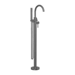 NERO MECCA FREESTANDING MIXER WITH HAND SHOWER GUN METAL