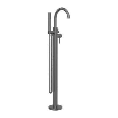 NERO MECCA FREESTANDING MIXER WITH HAND SHOWER GUN METAL