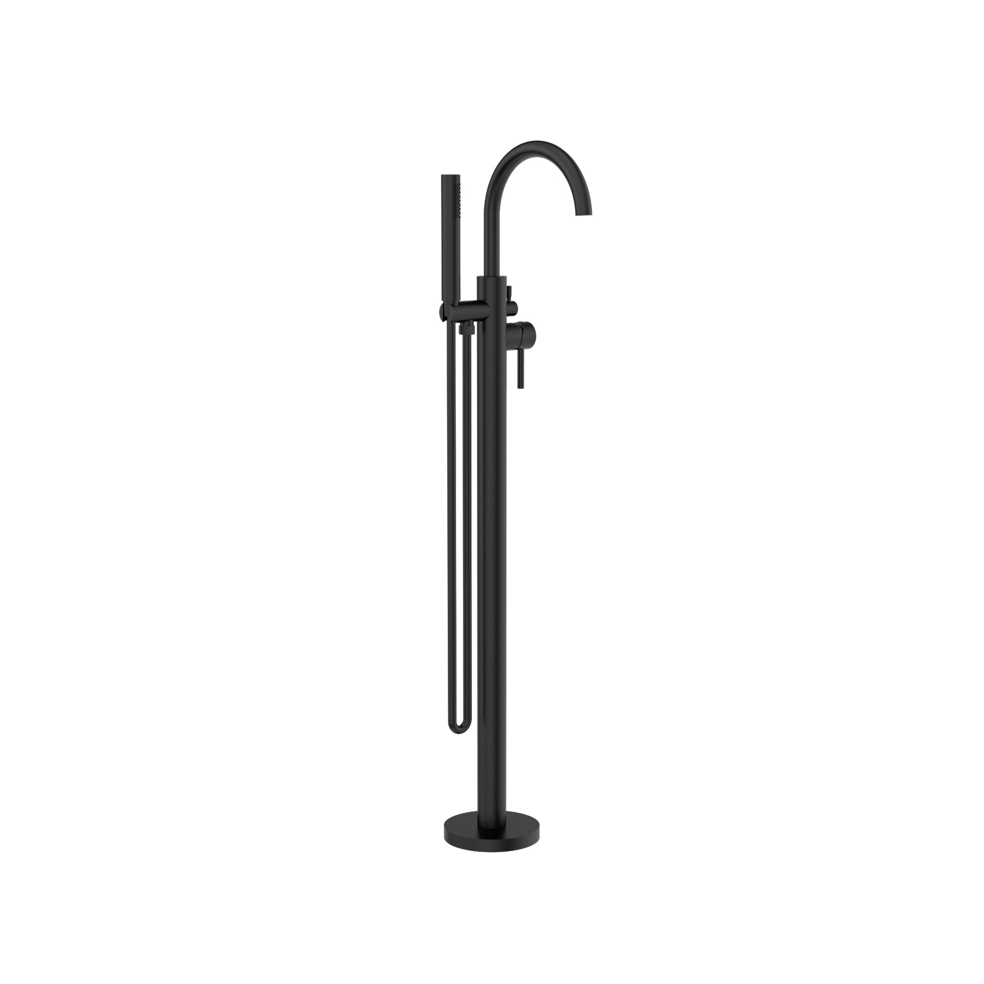 NERO MECCA FREESTANDING MIXER WITH HAND SHOWER MATTE BLACK