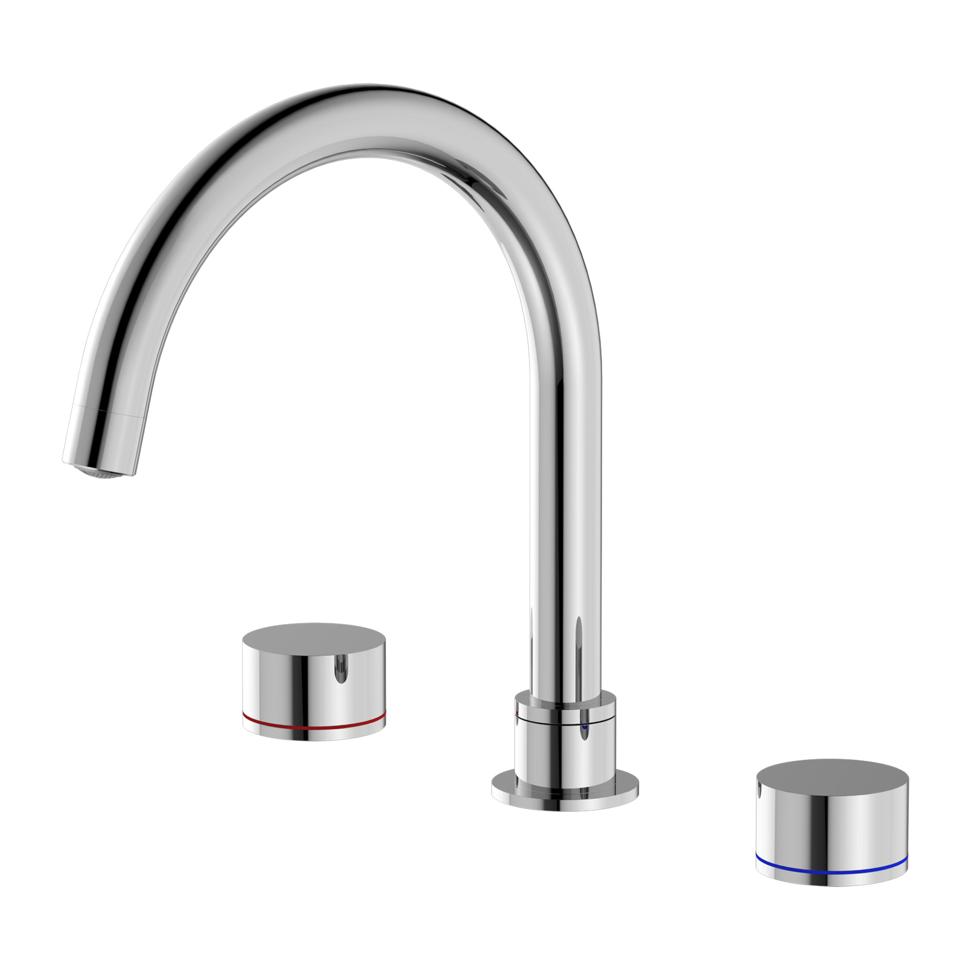 NERO KARA BATH SET 252MM CHROME