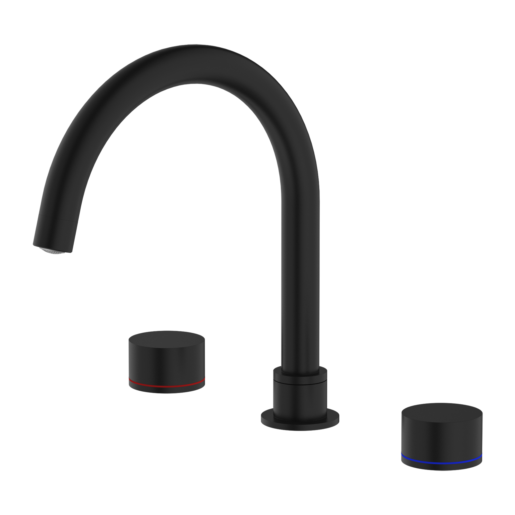 NERO KARA BATH SET 252MM MATTE BLACK