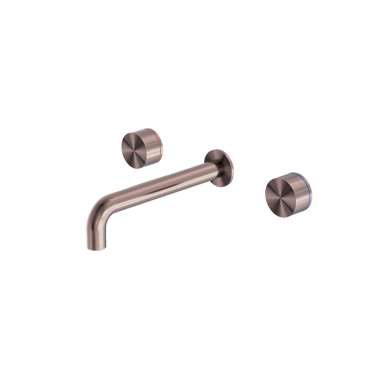 NERO KARA WALL BASIN SET BRUSHED BRONZE (AVAILABLE IN 180MM AND 217MM)