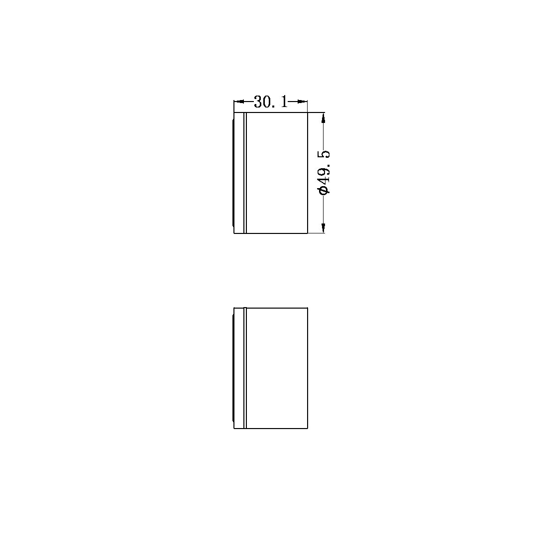 NERO KARA WALL TOP ASSEMBLIES 49MM CHROME