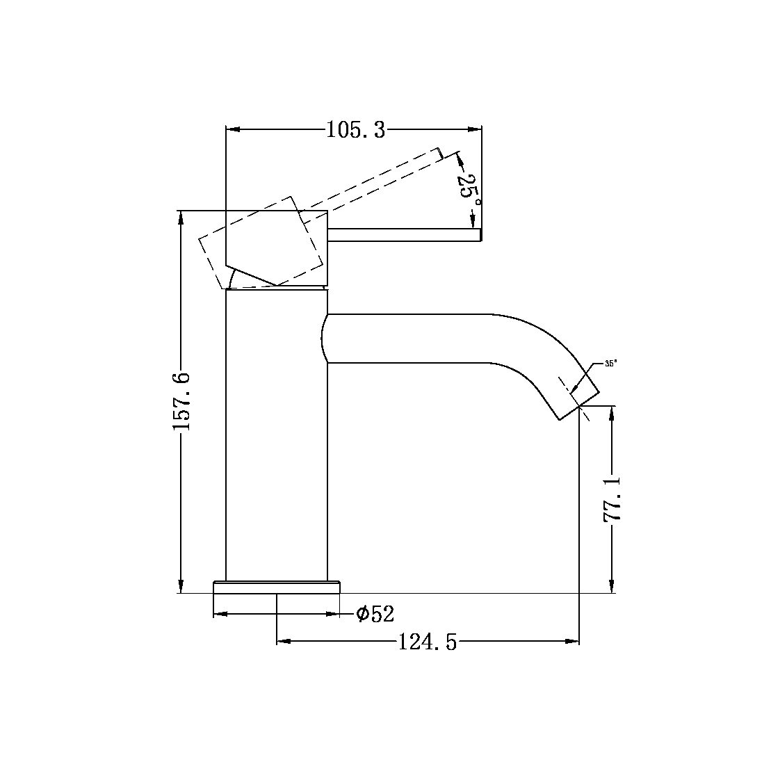 NERO MECCA BASIN MIXER CHROME