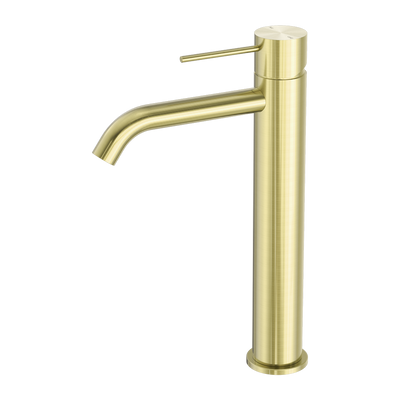 NERO MECCA TALL BASIN MIXER BRUSHED GOLD