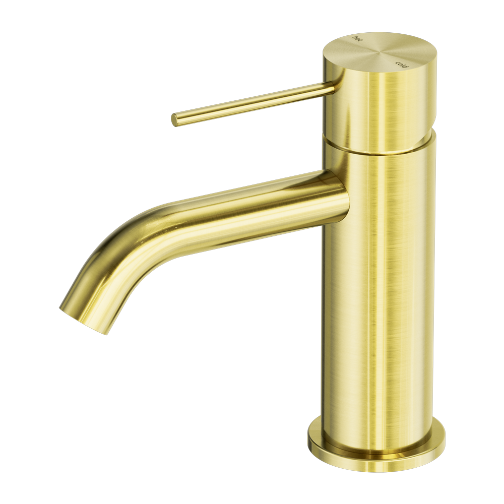 NERO MECCA BASIN MIXER BRUSHED GOLD