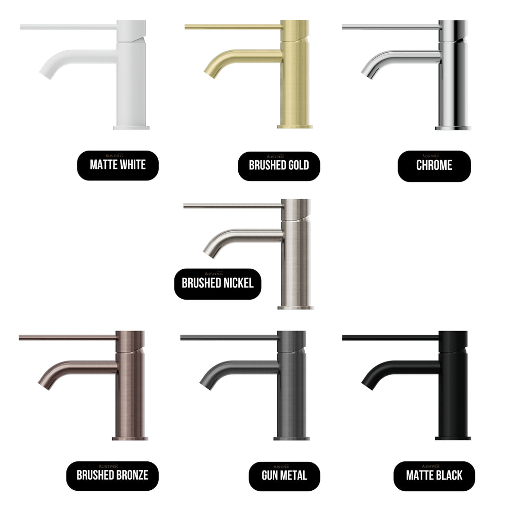 NERO MECCA CARE BASIN MIXER 158MM BRUSHED BRONZE