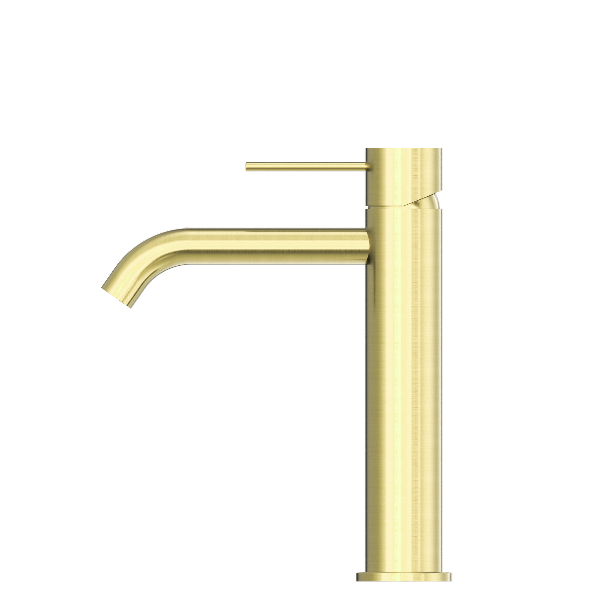 NERO MECCA MID TALL BASIN MIXER BRUSHED GOLD