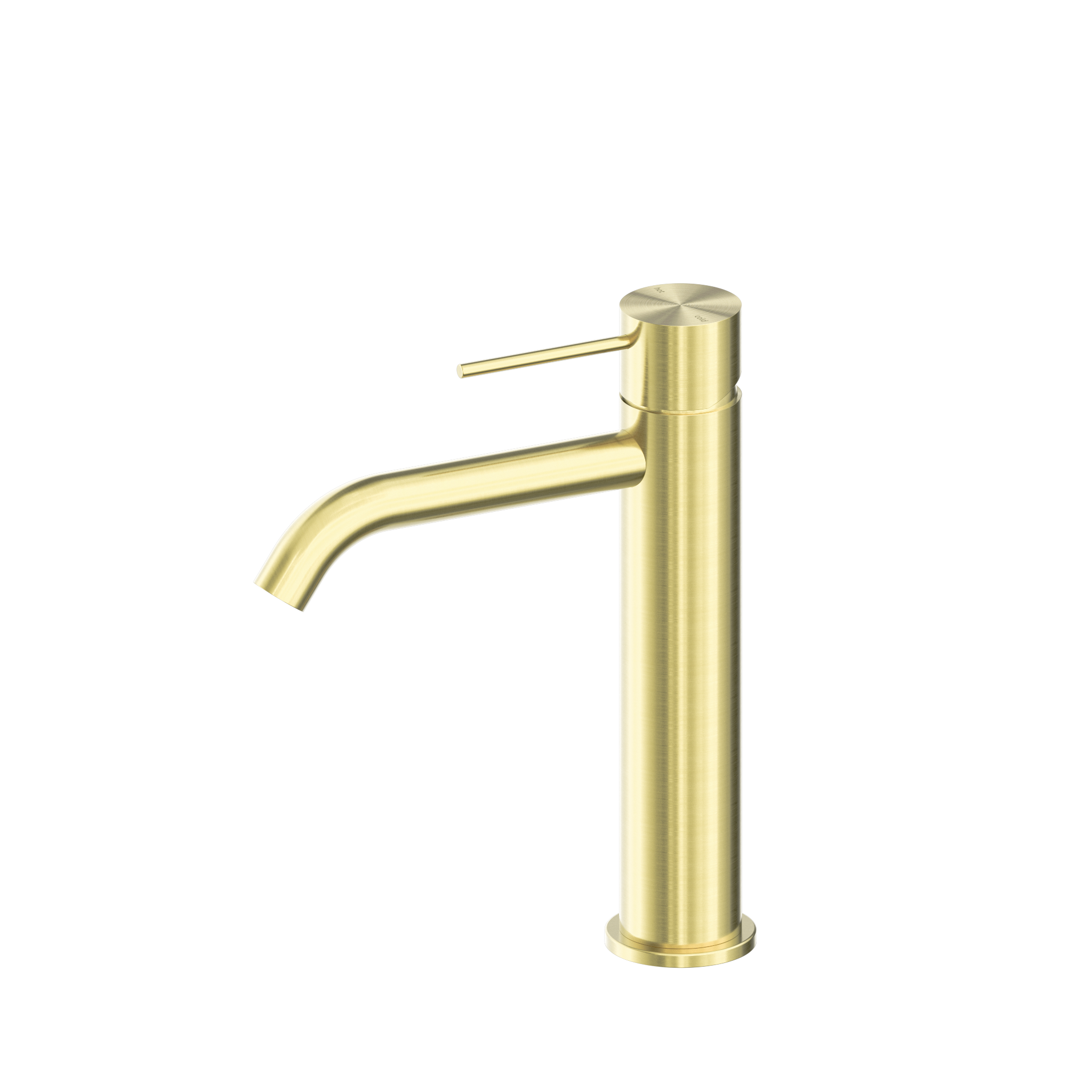 NERO MECCA MID TALL BASIN MIXER BRUSHED GOLD