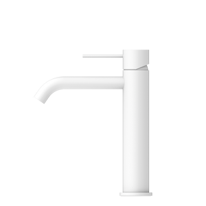 NERO MECCA MID TALL BASIN MIXER MATTE WHITE