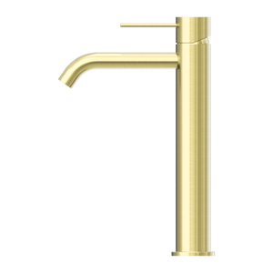 NERO MECCA TALL BASIN MIXER BRUSHED GOLD
