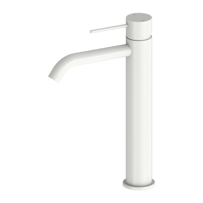 NERO MECCA TALL BASIN MIXER MATTE WHITE