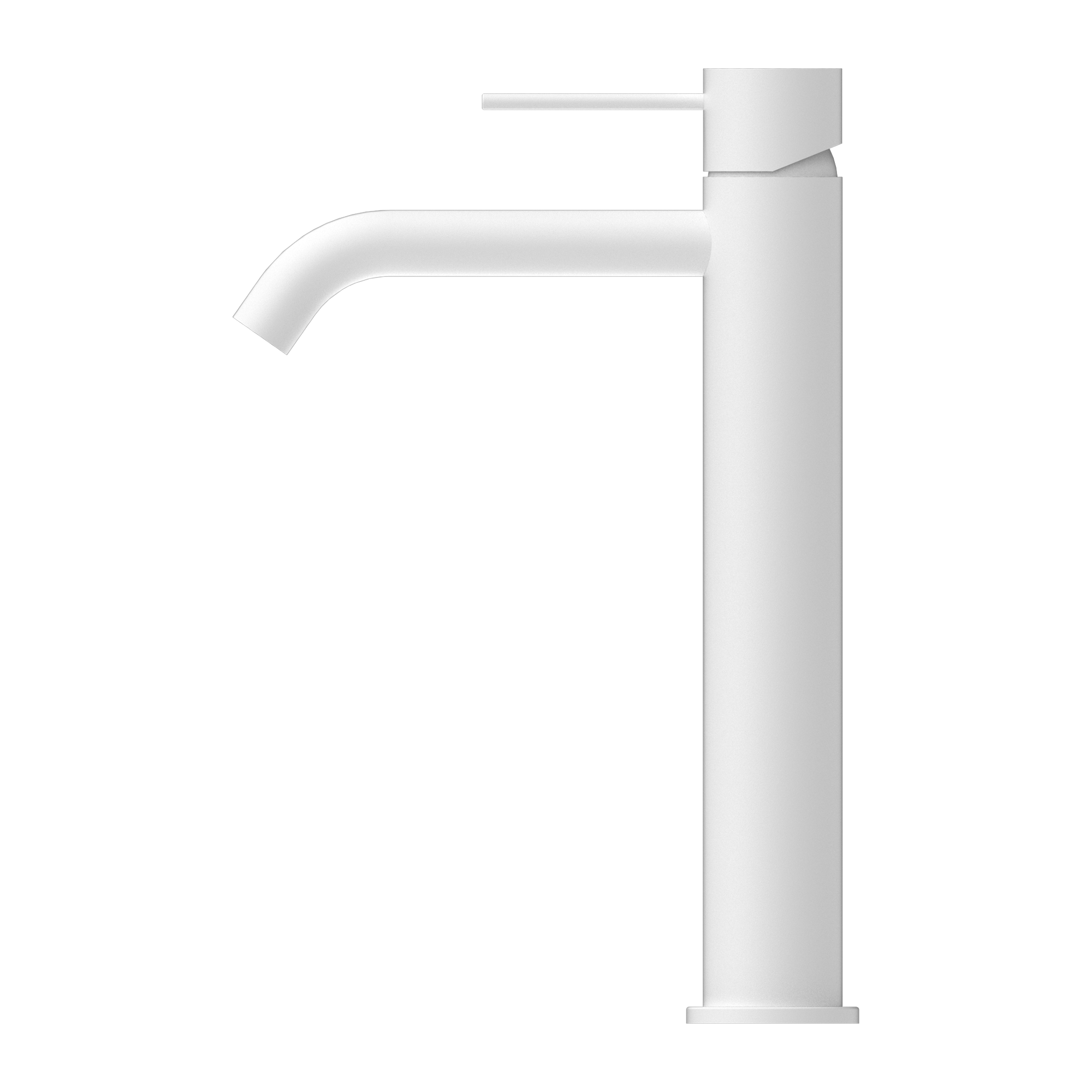 NERO MECCA TALL BASIN MIXER MATTE WHITE