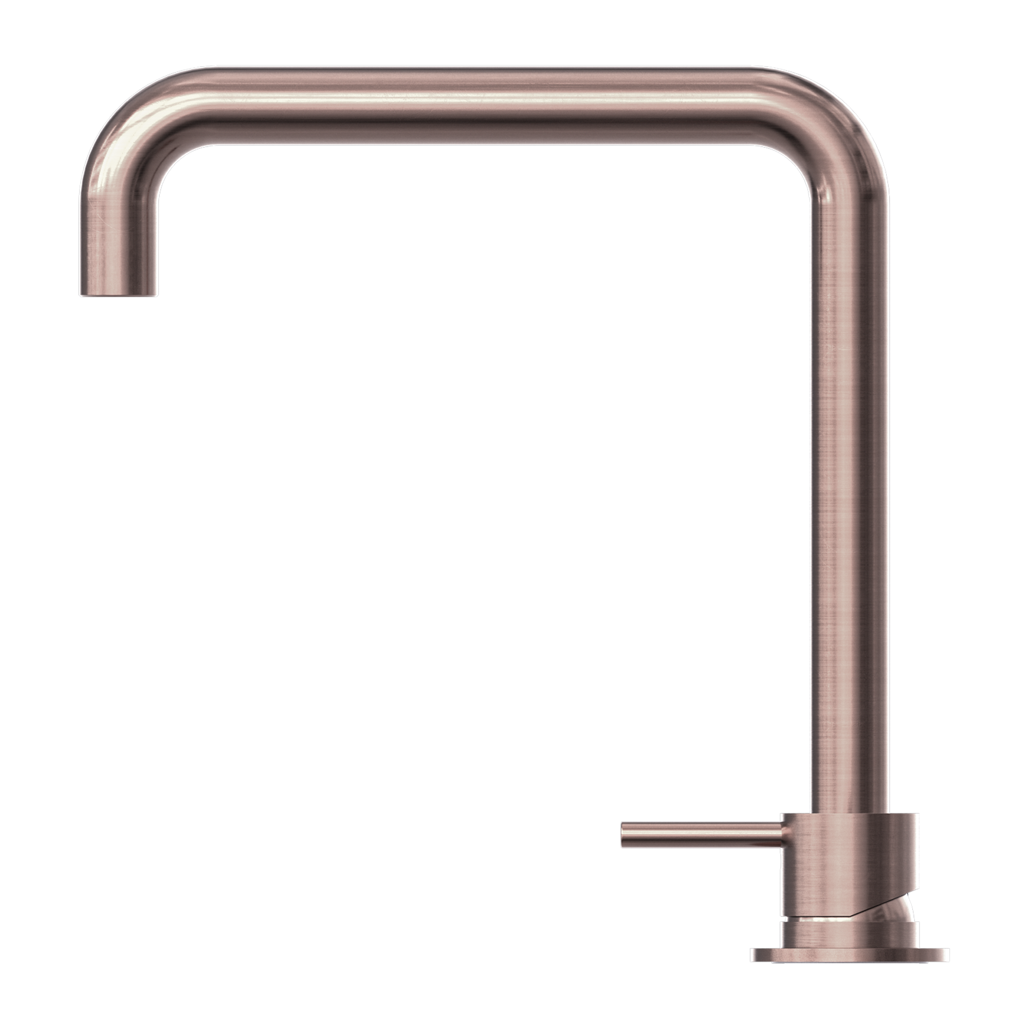 NERO MECCA HOB BASIN MIXER SQUARE SWIVEL SPOUT BRUSHED BRONZE