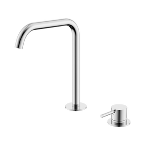 NERO MECCA HOB BATH/KITCHEN MIXER SET EDGE SPOUT CHROME