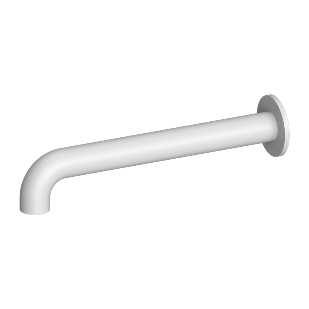 NERO MECCA BASIN/BATH SPOUT MATTE WHITE (AVAILABLE IN 160MM, 215MM AND 250MM)