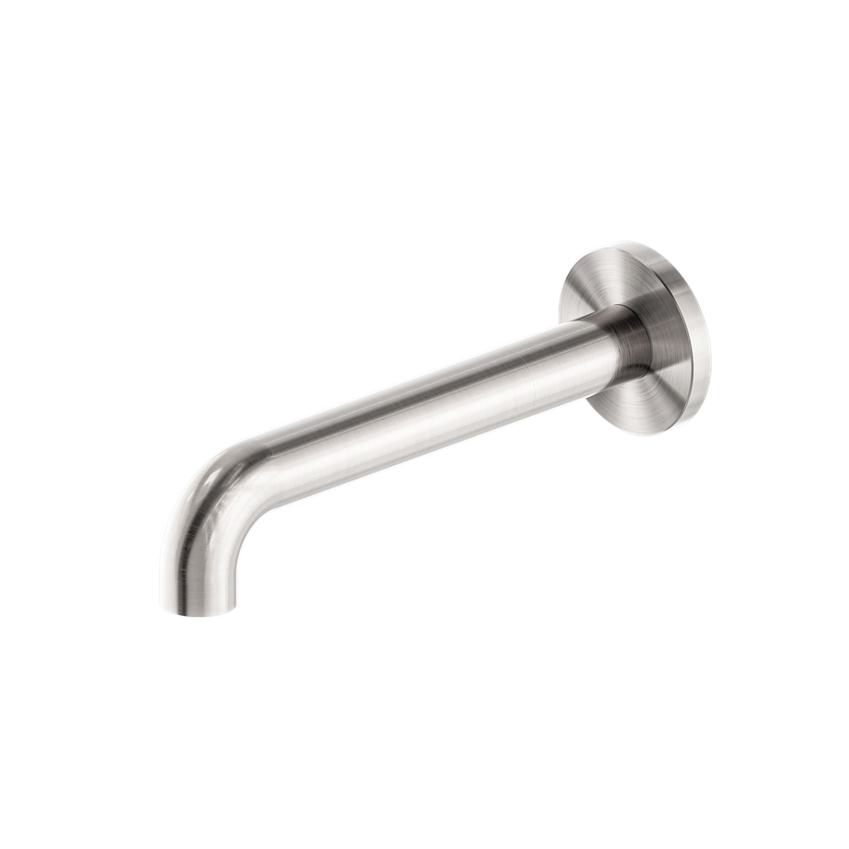 NERO MECCA BASIN/ BATH SPOUT BRUSHED NICKEL (AVAILABLE IN 120MM,160MM,185MM, 230MM AND 260MM)