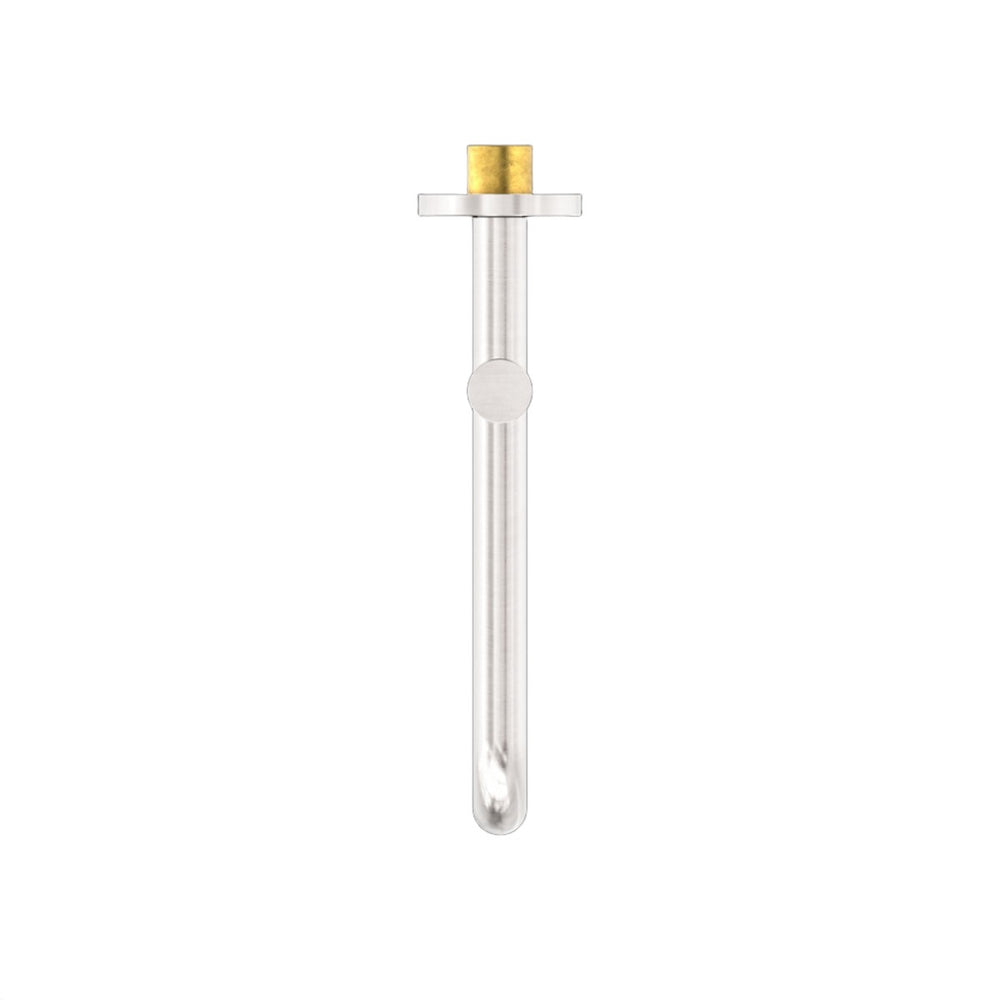 NERO MECCA WALL MOUNTED SWIVEL BASIN / BATH SPOUT BRUSHED NICKEL