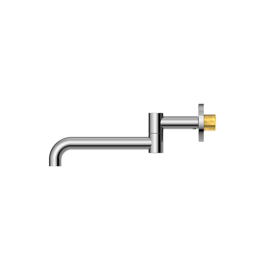 NERO MECCA WALL MOUNTED SWIVEL BASIN / BATH SPOUT CHROME