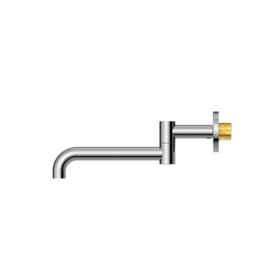 NERO MECCA WALL MOUNTED SWIVEL BASIN / BATH SPOUT CHROME